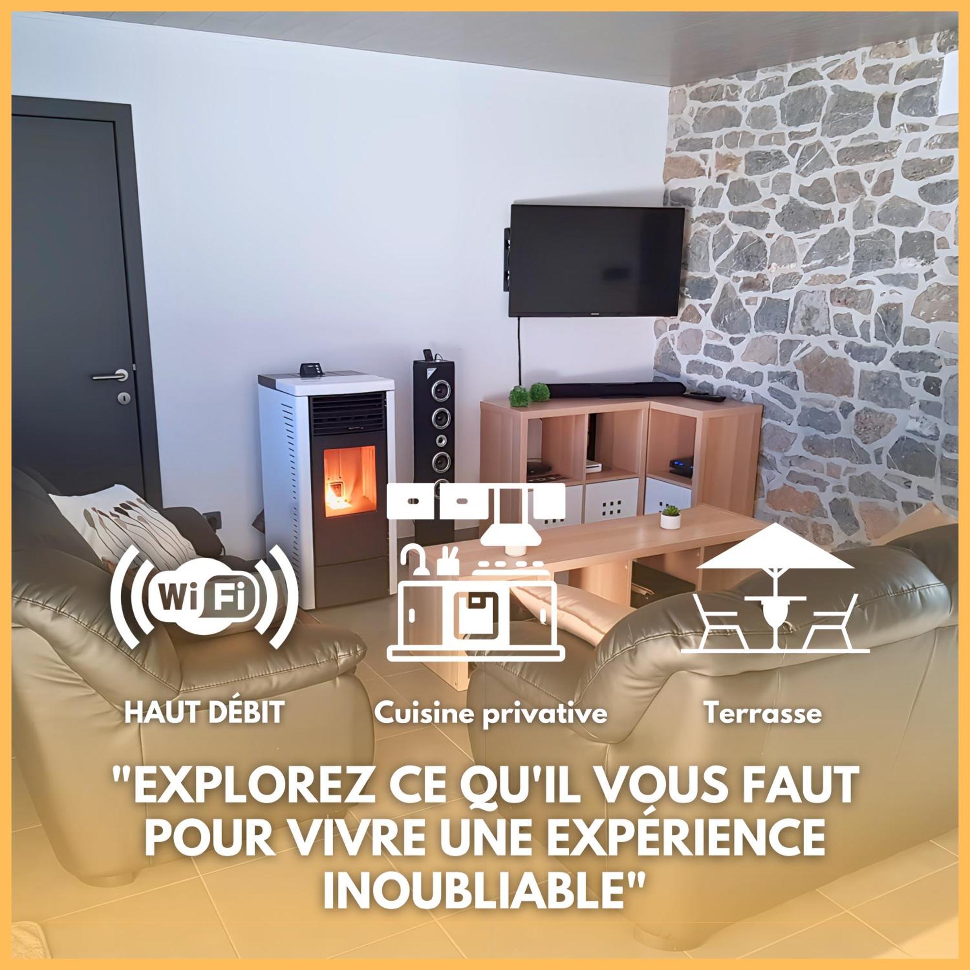 Au Chant Des Roches - Parking - Wifi - Terrasse - Chambres Familiales - Серфонтен Экстерьер фото